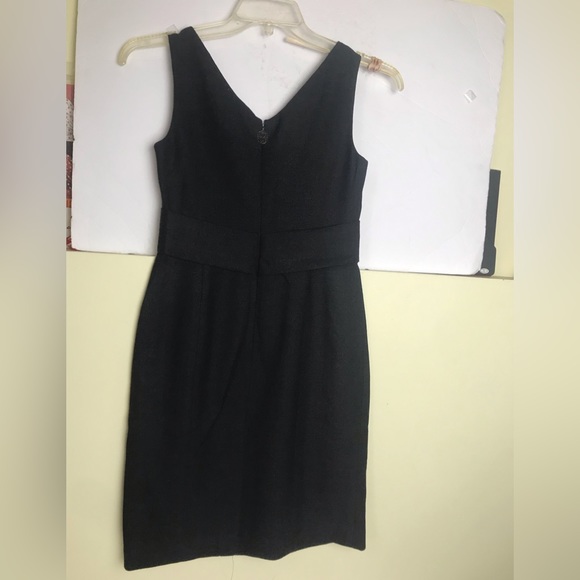 ELIE TAHARI NEW Zoe V-Neck Sleeveless Dress Sheath Cross Cross Wrap Top Lined - Picture 2 of 13
